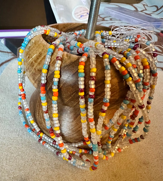 Sunny Side 2strand tie-on waistbeads