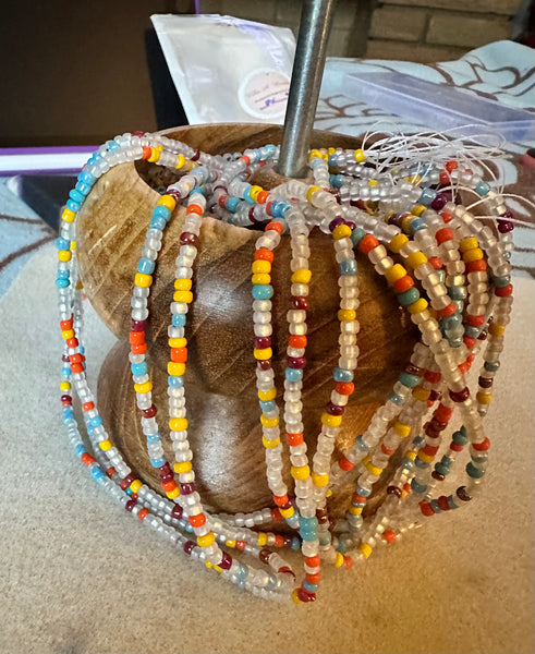 Sunny Side 2strand tie-on waistbeads