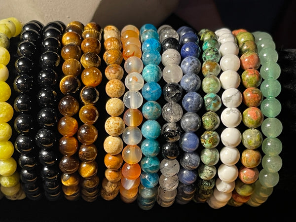 Crystal Bracelet 6mm Genuine Stacking Gemstone Bracelet