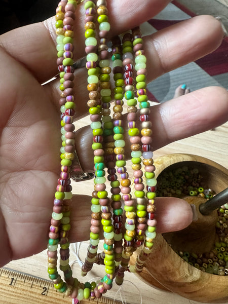 Olive Oil One 2strand tie-on waistbeads