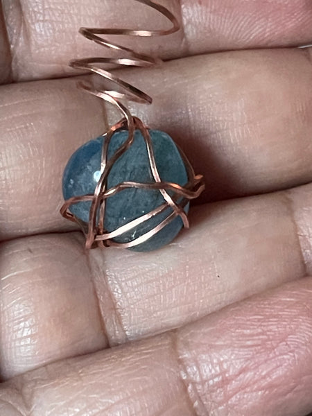 Wire Loc Jewelry Amethyst crystal gemstone