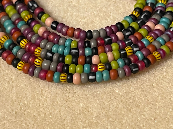 Tribal 2strand tie-on waistbeads