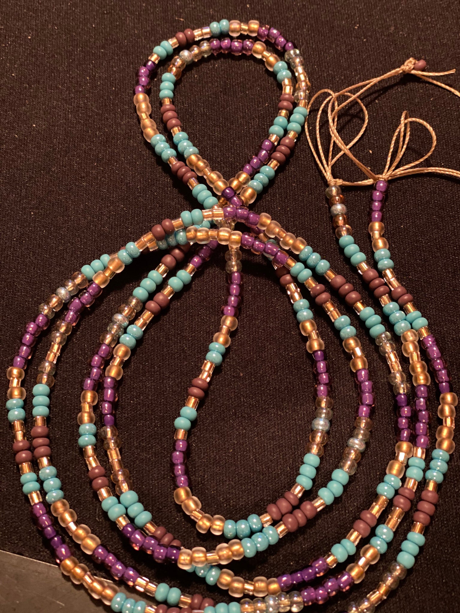 Contour at it Greatest One 2strand tie on Waistbeads.