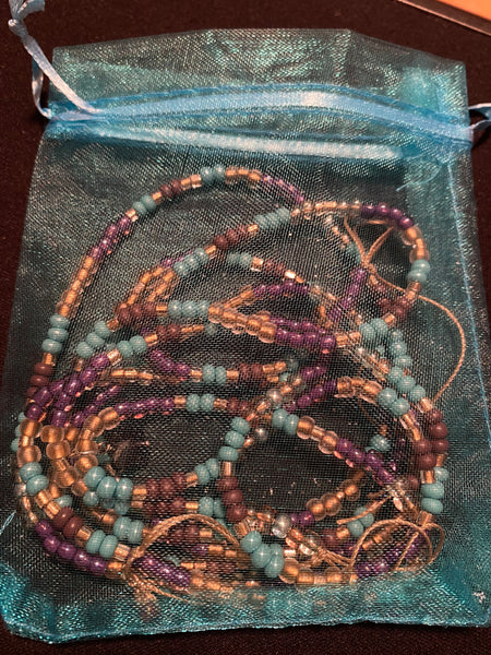 Contour at it Greatest One 2strand tie on Waistbeads.